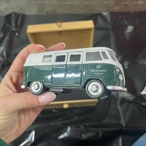 Baronesa Green & White Vintage VW Bus Toy Van - Kids Cars & Vehicles